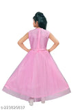 Embellished net sleeveless gown for girls, 3-4 years, India origin