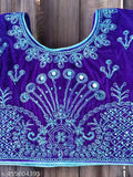 Velvet Kids Lehenga Choli Set without Dupatta, embellished mirror work, 2 years old or above