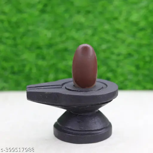 Marble 2 inch Original janeudhari Narmadeshwar Shivling, black 4 inch Jaladhari Yoni Base Lingam Holder for Home Puja
