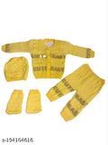 Comfortable wool sweater pack of 5 in printed net pattern, ideal for winter seasons, suitable for babies aged 0-3 months to 3-6 months