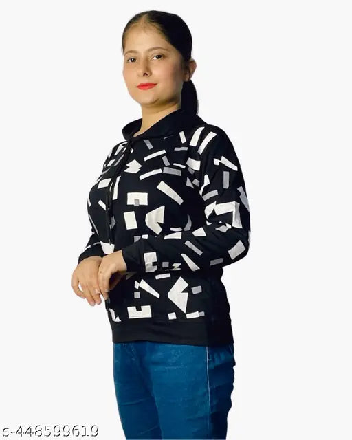 Kids girls hoodie, pure cotton printed fitted t-shirt, long sleeves, varied sizes from 2-15 years