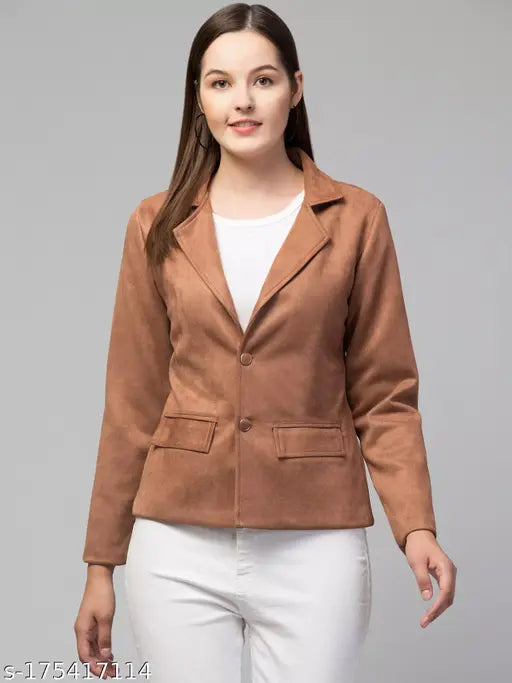 Classic linen suede jacket, solid color, comfortable, high-quality stitching, India