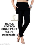Black cotton leggings, unisex, knee-high