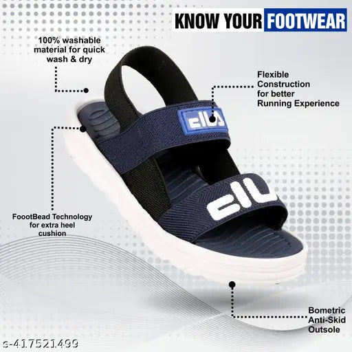 Kids' casual sports sandals with beads technology sole and memory foam insole, for running walking and playing
