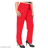Women's cotton pyjamas with lower style. Stylish designer pyjamas in multi-color design