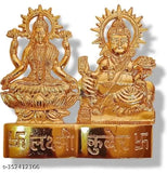 Crystal Brass Lakshmi-Kuber idol, traditional Indian home decor for puja, ensures prosperity and wealth