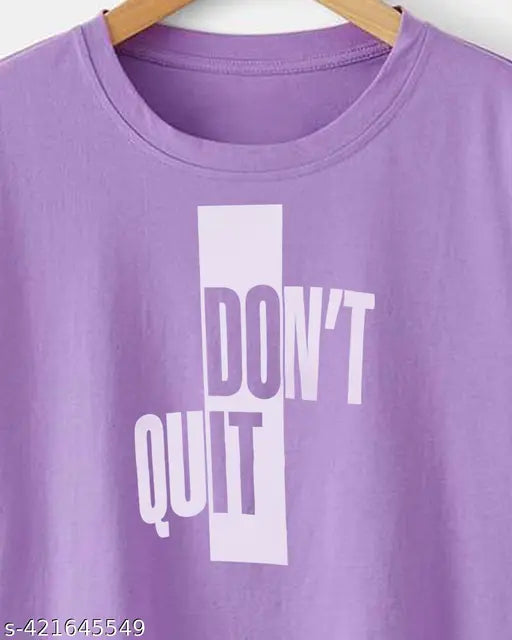 Purple cotton blend short-sleeve t-shirt with printed net design, size XL from India