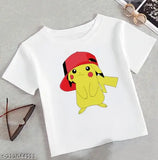 Pikachu printed crop top for girls and women, trendy short-sleeved t-shirt featuring iconic Pikachu character