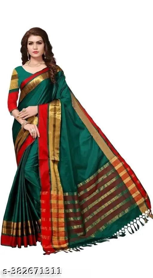 Chiffon black lace border saree with blouse
