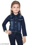 Girls' blue denim jacket pack of 1