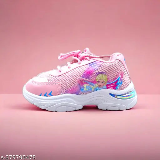 GreenComfort pink kids shoes with EVA sole, slip-on design in size 7x11 for ages 3-4 years, India origin