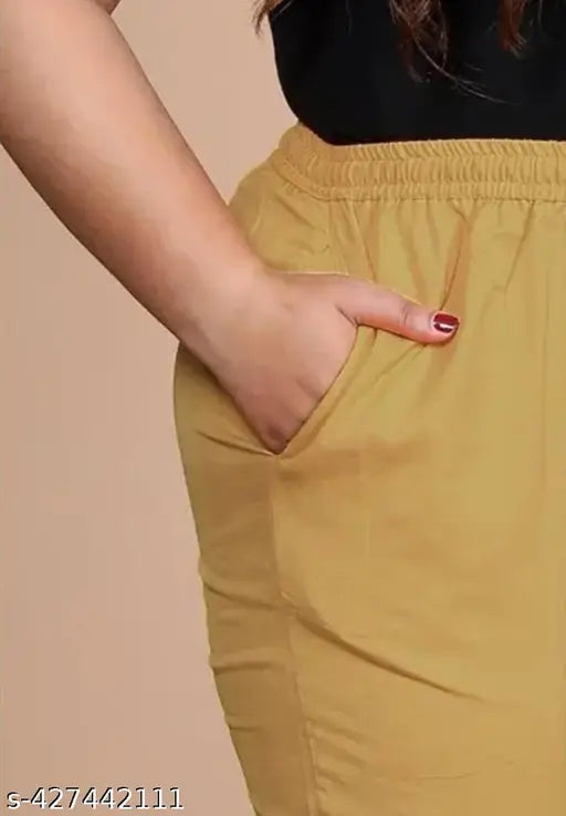 Cotton palazzo pants, 2xl and 3xl sizes for women
