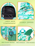 New Stylish Heavy Duty Forest Green Printed Backpack Large Capacity Waterproof Lightweight Multifunction Commercial, Travel Fashion, Kids, Children Rucksack for Boys and Girls