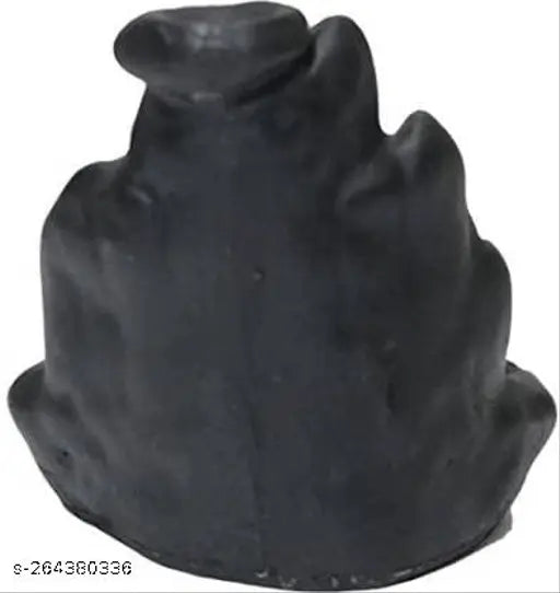 Black glass incense holder with smoke effect for backflow design, resembling Lord Shiva