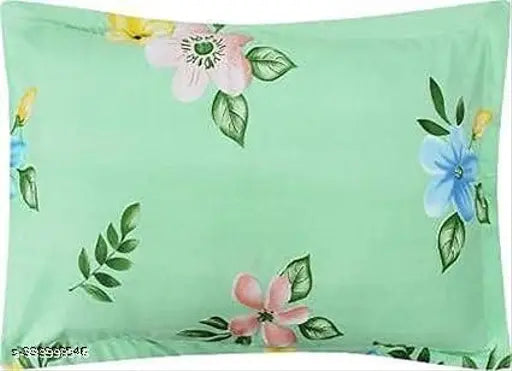 Glace cotton floral fitted double bedsheet (72x78 inches with 6 inch mattress), ideal for summer, adult use