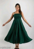 Blue chiffon dress, knee length, flared skirt