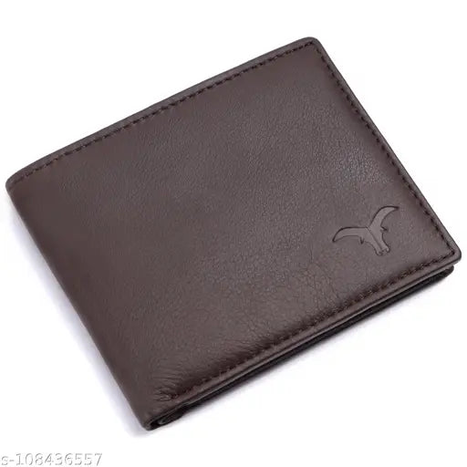 Black top-grain leather wallet for men - slim, RFID protected design with 2 compartments and gift box, perfect gifting solution