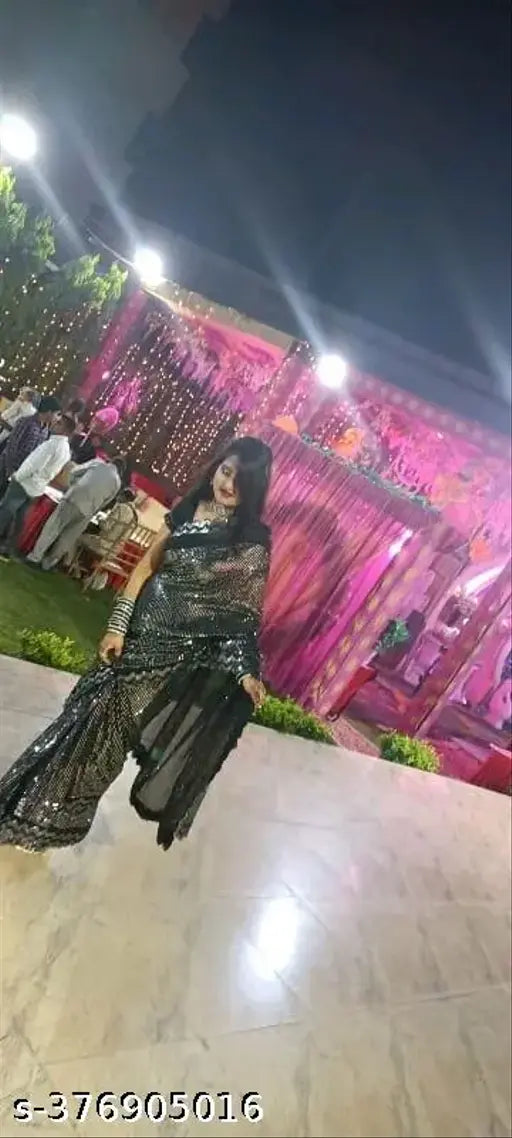 Stylish Georgette Saree with Sequin Work