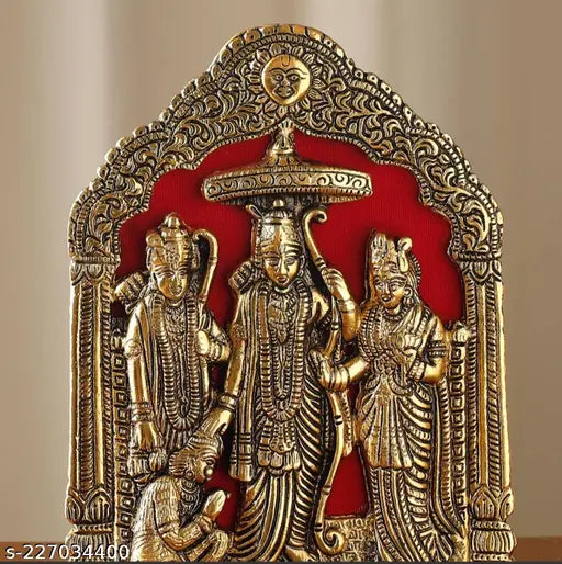 Metal Ram Darwar wall hanging idol for puja and showpiece, intricately detailed Indian artwork