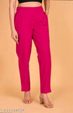 Cotton trousers for women & girls, solid color, fully stretchable, premium quality, Indian origin
