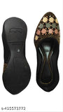 Multicolor mesh Rajasthani Jutti: Women's ethnic flat slip-on mojari, intricately embellished