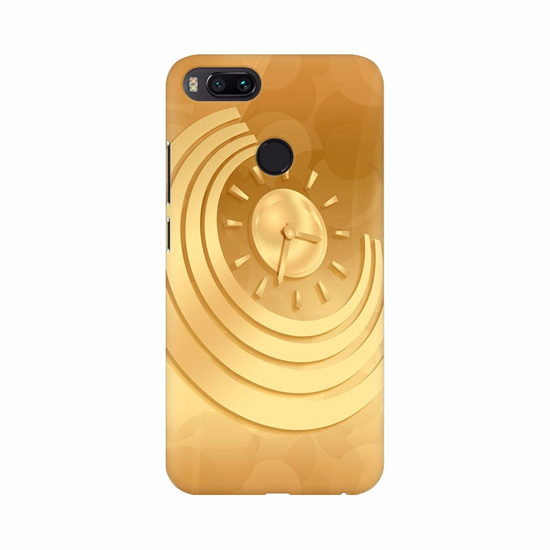 Golden Curve Clock Mobile Case Cover - GillKart