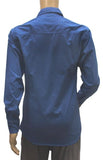 Mens Cotton Casual Men Shirts (Blue, L) - GillKart