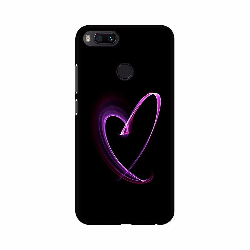 Purple color Heart Symbol Mobile Case Cover - GillKart