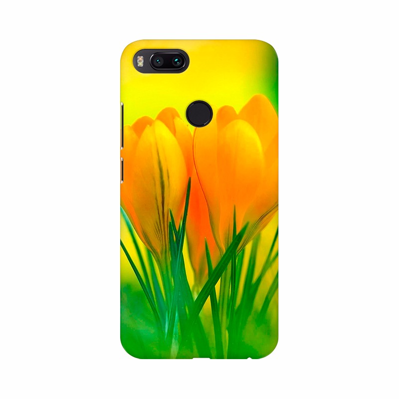 Yellow Crocus Flowers Wallpapers Mobile Case Cover - GillKart