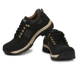 Men Black Color Leatherette Material  Casual Boots - GillKart