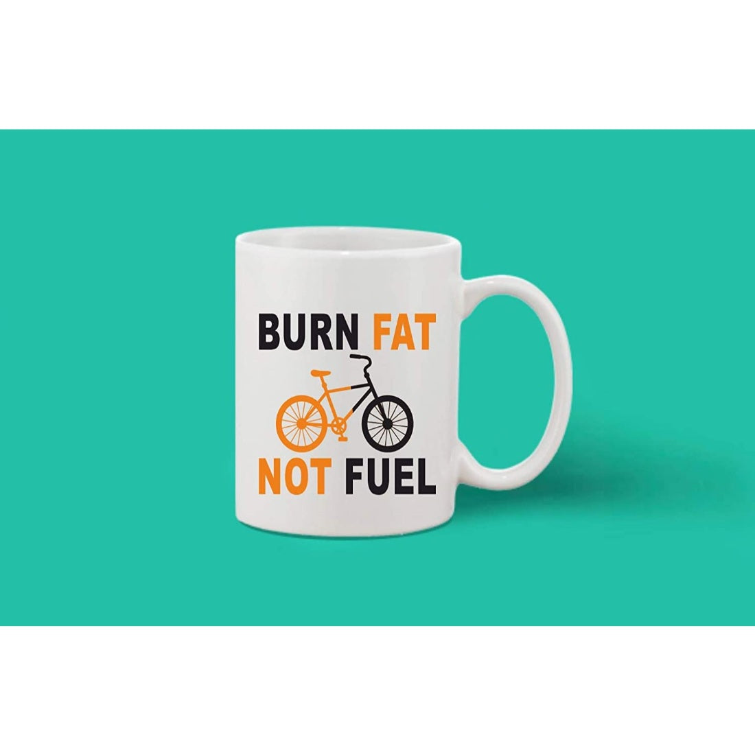 Printed coffee mug with humorous message