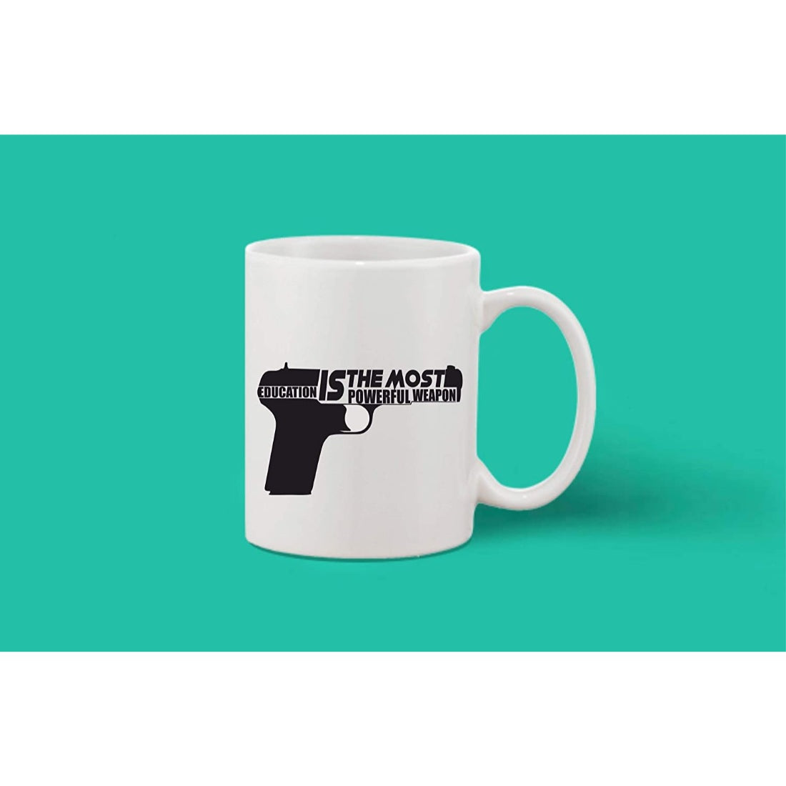 Printed Ceramic Coffee Mug - 1 Pieces, White, 11oz - GillKart