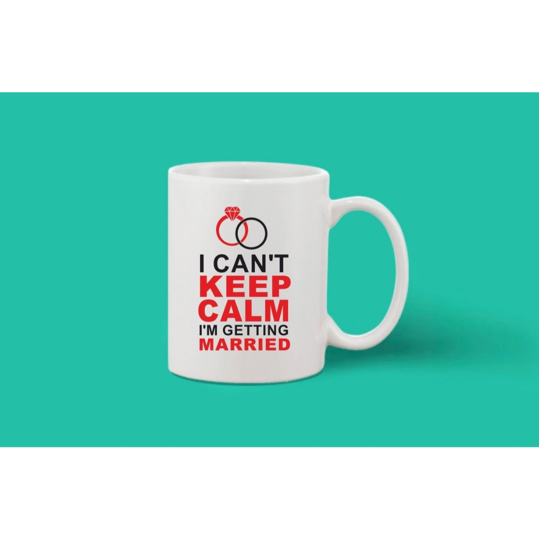 Printed Ceramic Coffee Mug - 1 Pieces, White, 11oz - GillKart