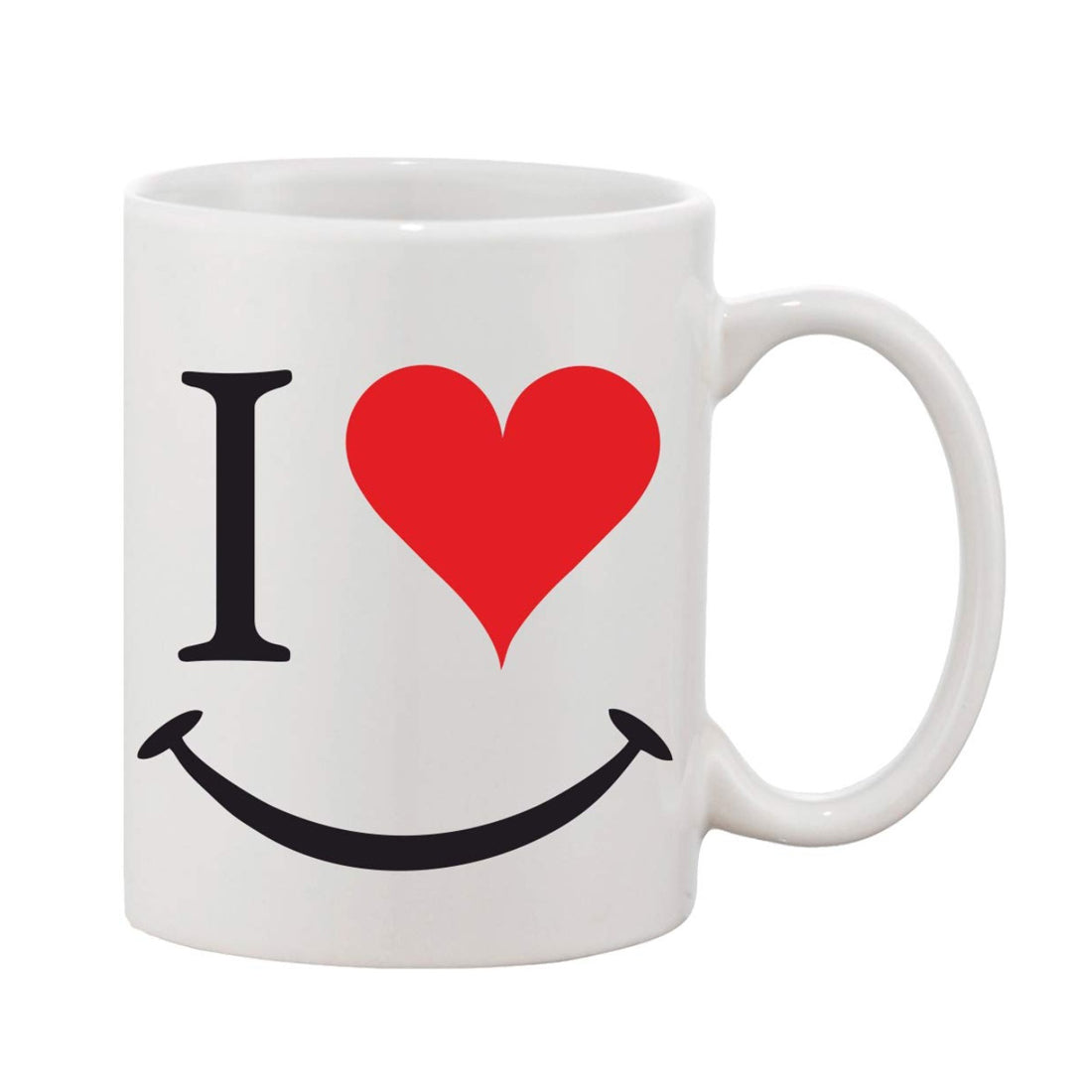 Printed Ceramic Coffee Mug - 1 Pieces, White, 11oz - GillKart