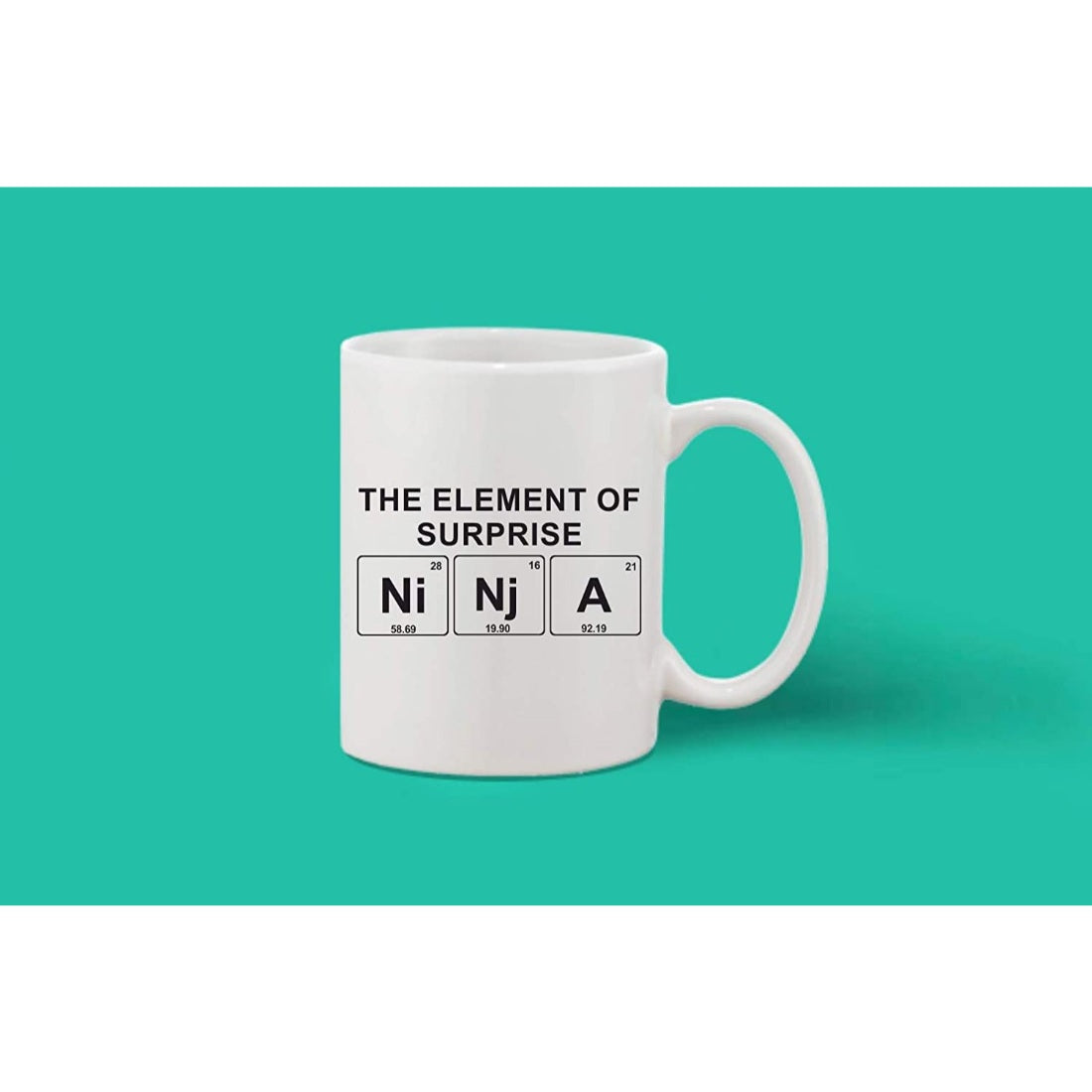 Printed Ceramic Coffee Mug - 1 Pieces, White, 11oz - GillKart