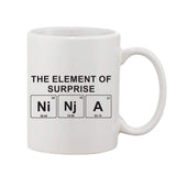 Printed Ceramic Coffee Mug - 1 Pieces, White, 11oz - GillKart