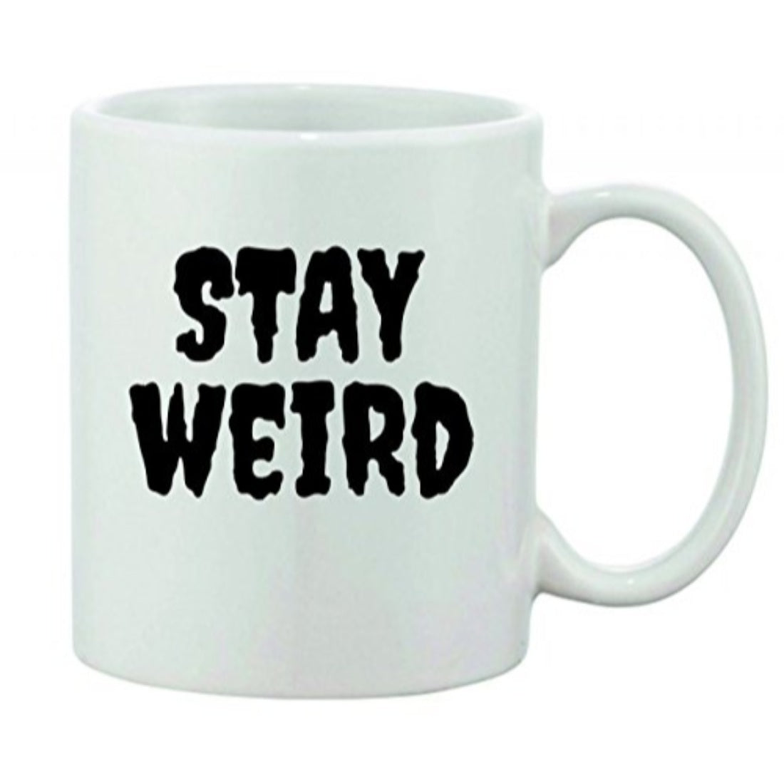 Printed coffee mug with a white background