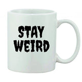 Printed coffee mug with a white background