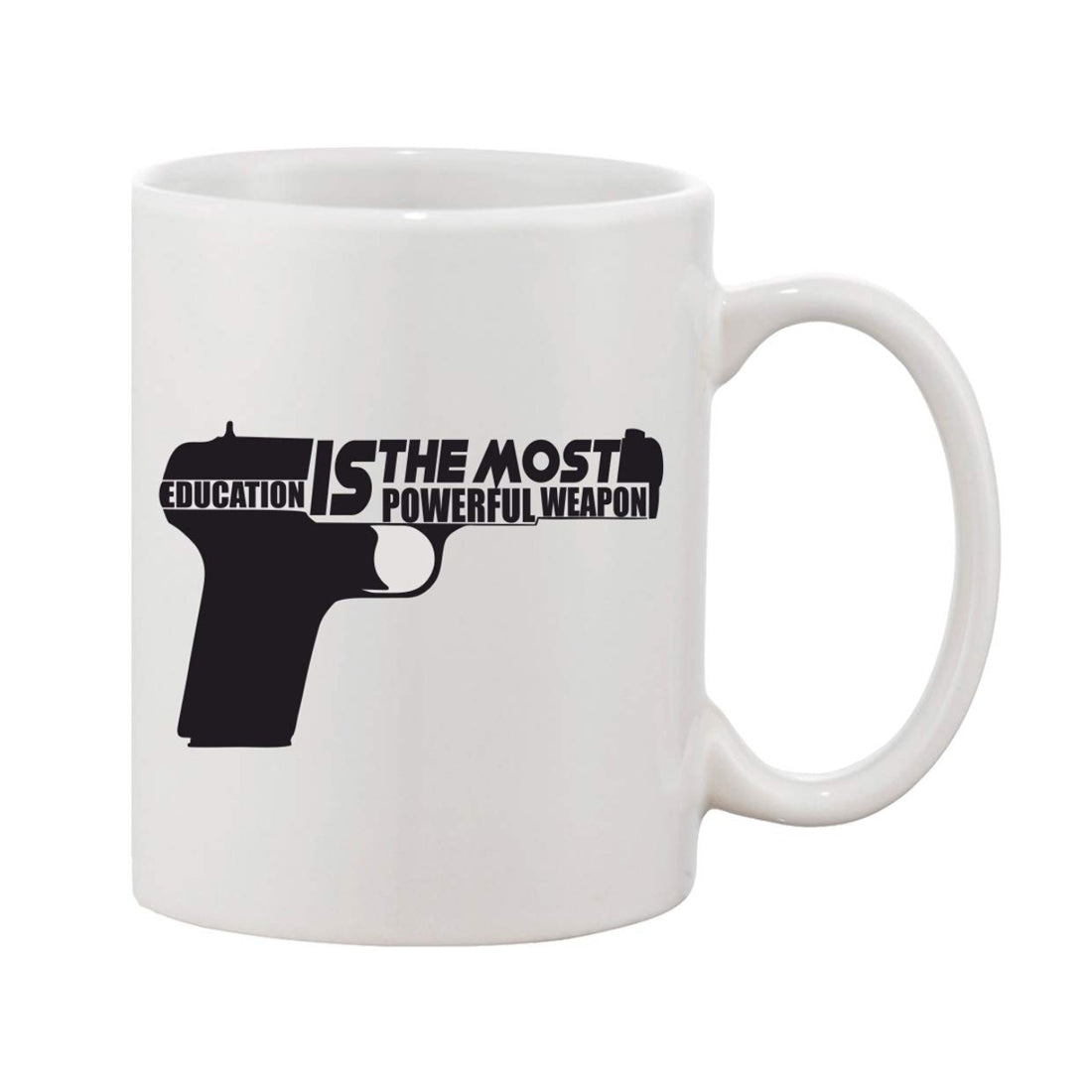 Printed Ceramic Coffee Mug - 1 Pieces, White, 11oz - GillKart