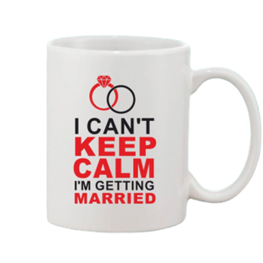 Printed Ceramic Coffee Mug - 1 Pieces, White, 11oz - GillKart