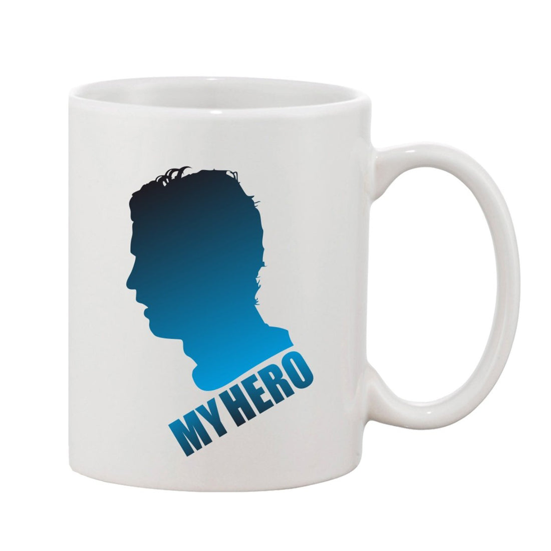 Printed Ceramic Coffee Mug - 1 Pieces, White, 11oz - GillKart