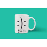 Printed Ceramic Coffee Mug - 1 Pieces, White, 11oz - GillKart