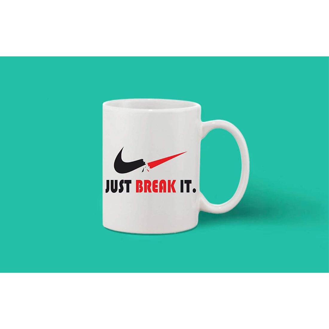 Printed Ceramic Coffee Mug - 1 Pieces, White, 11oz - GillKart