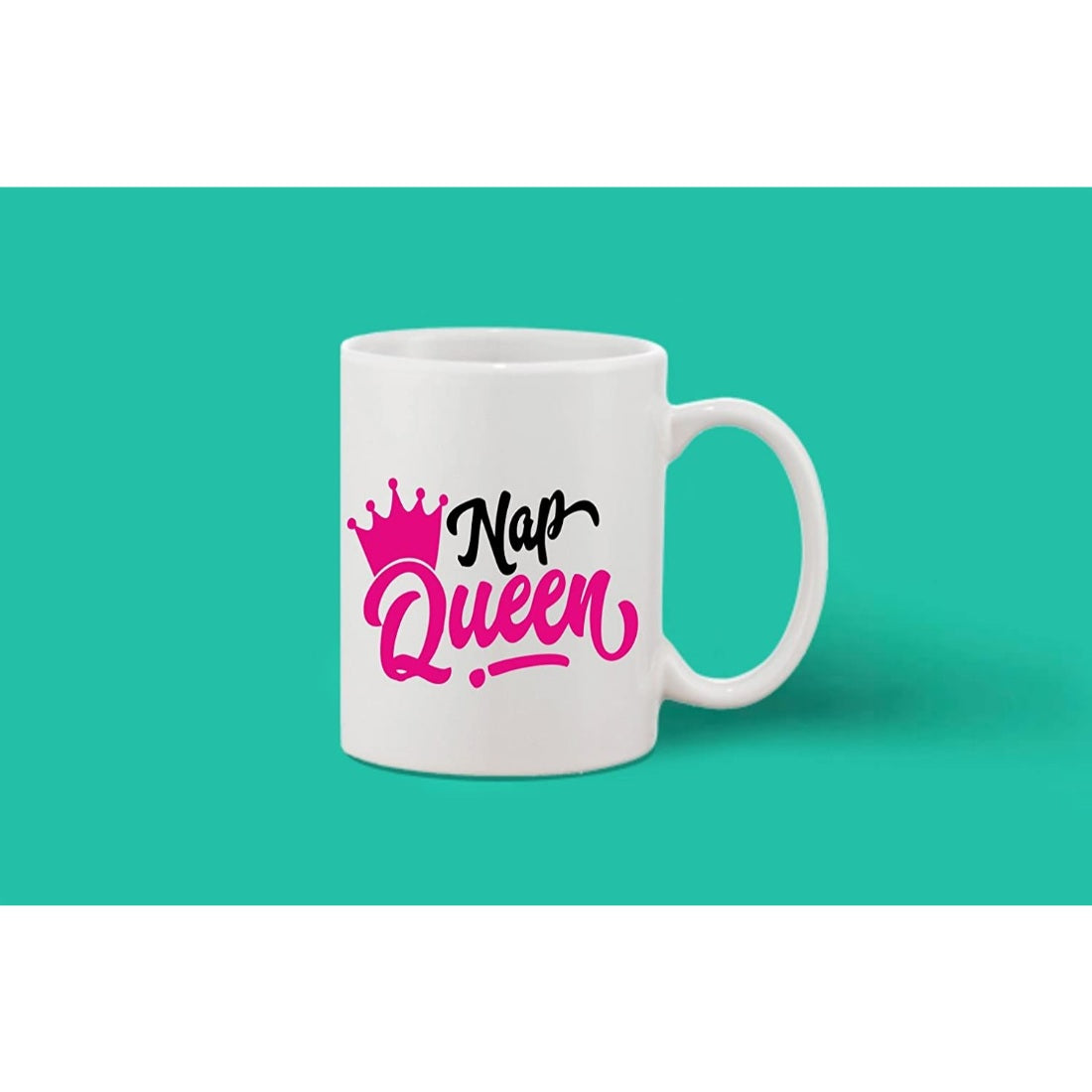 Printed Ceramic Coffee Mug - 1 Pieces, White, 11oz - GillKart