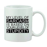 Printed Ceramic Coffee Mug - 1 Pieces, White, 11oz - GillKart