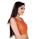 Keri Fenta color: satin silk blouse with inner cotton padding, full stitch design
