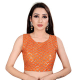 Keri Fenta colored satin silk padded blouse with full stitching