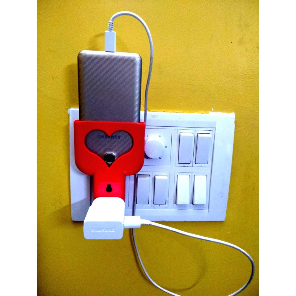 Heart Shaped Charging Holder  (Pack of 2 )-Red - GillKart