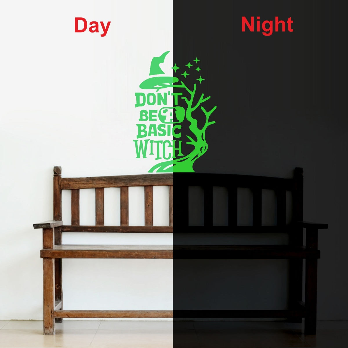 Green Decorative Radium Wall Sticker - GillKart