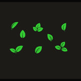 Green vinyl peel-and-stick radium wall decal, 61x33cm. Relaxing, calming decor for dark rooms